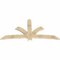 Ekena Millwork Davenport Rough Sawn Timber Gable Bracket, Douglas Fir, 84"W x 42"H x 2"D x 6"F, 12/12 Pitch GBW084X42X0206DAV00RDF - alternate 4